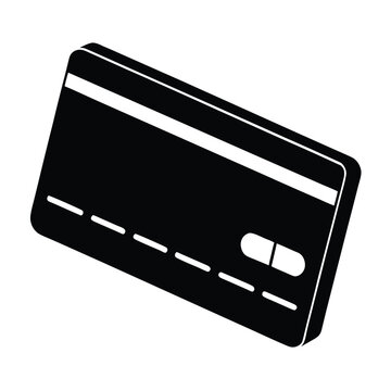 credit cardon white background vector icon on white background