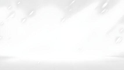 A serene white background with subtle water droplets from an overhead viewpoint