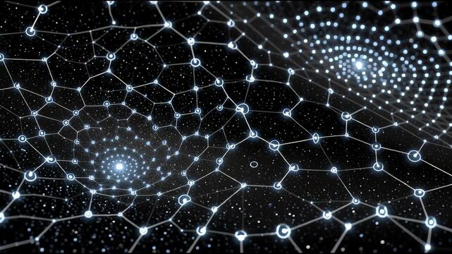 Network Visualization with Connecting Nodes.