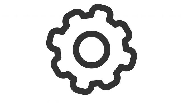 Animated setting icon