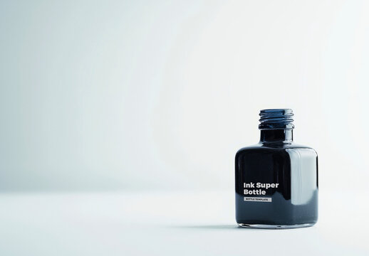 Ink Bottle Mockup Template