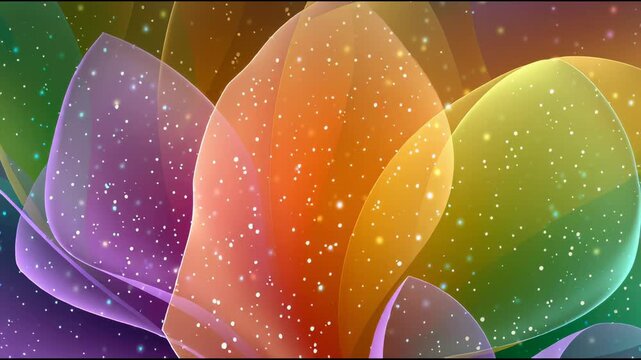 Rainbow Colored Petals with Sparkles.