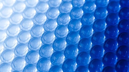 Abstract Blue Gel Beads Macro Background Keywords: gel beads, water beads, hydrogel, macro