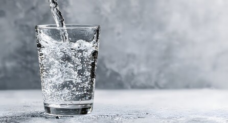 Pouring Water Into A Glass