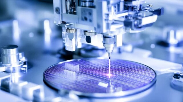 Advanced semiconductor manufacturing process with precision engineering and laser technology