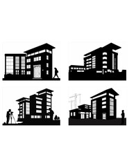 Fototapeta premium set of buildings
