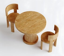 Wooden Table and Chairs