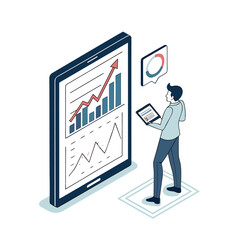business professional analyzing financial charts