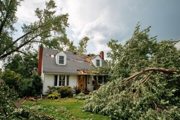 Storm Damage to Home Roof