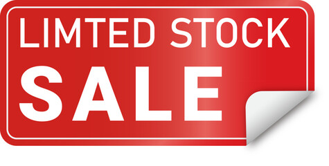 Limted Stock Sale Label