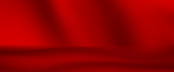 Wall interior background, studio and backdrops show products.with shadow from window color Red background for text insertion and presentation product.eps 10