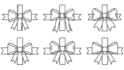 Elegant gift bow designs for decoration and presentation