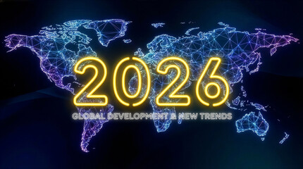 2026 Global Development and New Trends Digital World Map