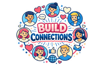 Diverse online community connecting through social interaction and communication