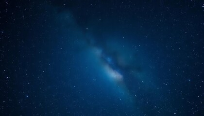 Obraz premium Vast, deep blue night sky shimmering with countless bright stars, revealing a breathtaking cosmic panorama and the Milky Way, wonder, beautiful