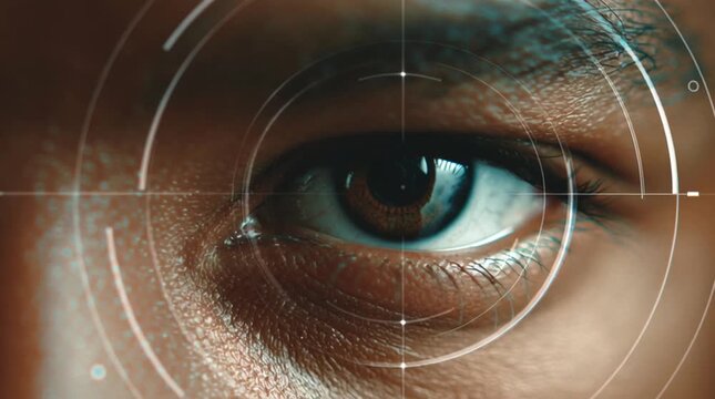 Human looking directly at the camera, blinking softly and breathing calmly in a subtle loop, creating a sense of trust, authenticity and emotional connection for brand communication.
