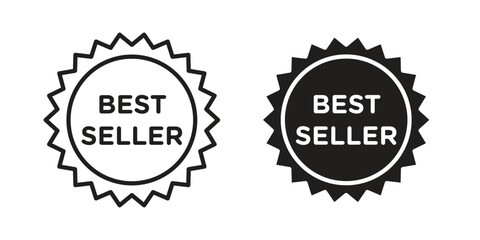 Obraz premium Best seller icons for designers, web developers, displays and websites