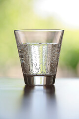 glass of sparkling water