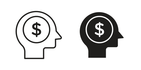 Business model icons for designers, web developers, displays and websites