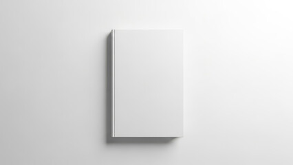 blank white book cover isolated on transparent background for presentation, mockup set.png  "Minimalist Blank Hardcover Book Mockup: White Cover for Design, Branding, and Creative Concepts"