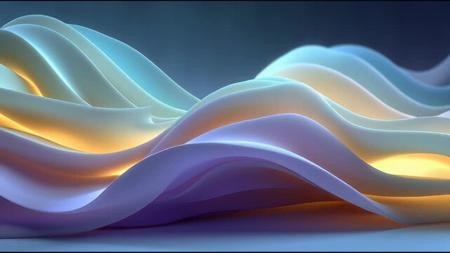 Abstract Wavy Lines with Soft Lighting.