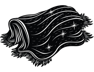 Luxurious Soft Textured Fabric with Sparkle Accents, Cozy Comfort, and Elegant Drape - High-Quality Material for Ultimate Relaxation