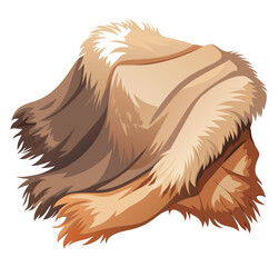 Cozy and warm blanket with faux fur trim, perfect for adding a touch of luxury and comfort to your home decor during colder seasons