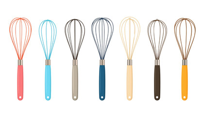 Set of shiny silver kitchen utensils including a fork, knife, and spoon isolated on a white background for restaurant dining and food service