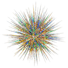 Obraz premium Abstract representation of a dazzling burst of light, radiating outwards with vibrant energy