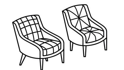 Modern chair designs with unique backrest patterns