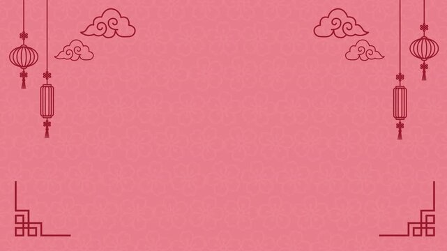 Lunar new year chinese festival traditional lanterns oriental background perfect for event invitations, cultural promotions, and holiday greetings