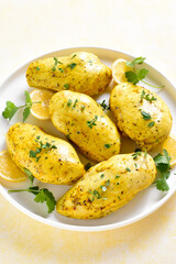 Baked turmeric chicken breasts