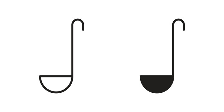 Ladle icons for designers, web developers, displays and websites