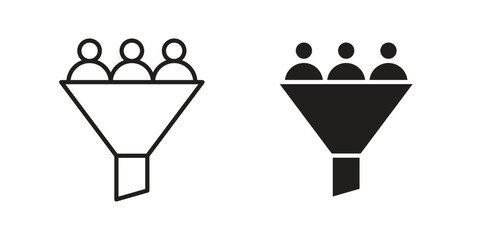 Fototapeta premium Lead generation icons for designers, web developers, displays and websites