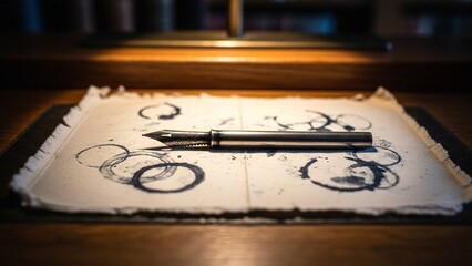 Fountain Pen on Paper