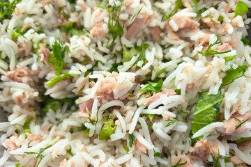 Fresh Herb and Tuna Rice Salad for a Healthy Lunch Option