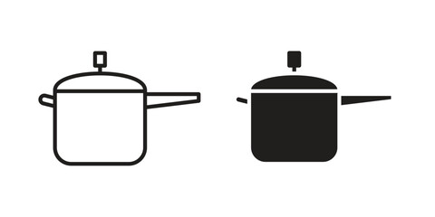 Obraz premium pressure cooker icons for designers, web developers, displays and websites