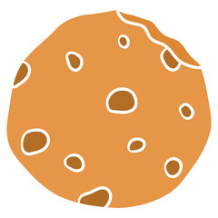 Illustration of a Chocolate Chip Cookie