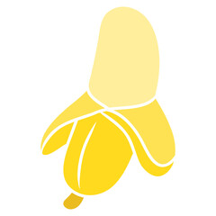 Illustration of Peeled Banana