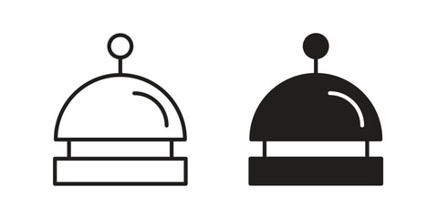 Fototapeta premium Reception bell icons for designers, web developers, displays and websites