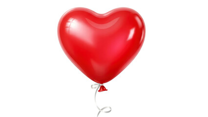 Red heart balloon 3d isolated on white background 2025 2026 download shiny