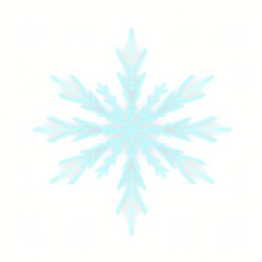 snowflake on white background