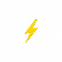 lightning bolt isolated on white background