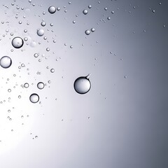 Numerous Small Bubbles Floating in Clear Liquid transparent