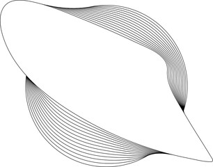 Circle white frame liquid overlapping for badges, banner, label, tag