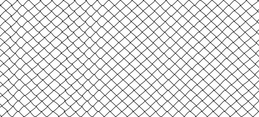 Fototapeta premium Mesh seamless pattern vector texture for wab. teel wire chain link fence seamless pattern. grille fence background,Chain-link mesh fence. EPS 10