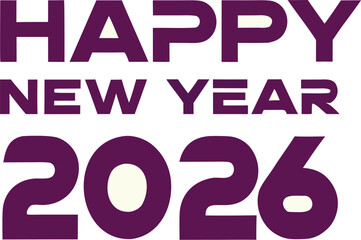 happy-new-year-2026-in-a-sclince-without white background silhouette vector design