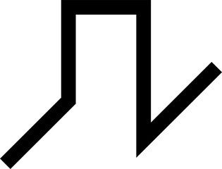 Geometric bold line shapes, zig zag, spiral, curves