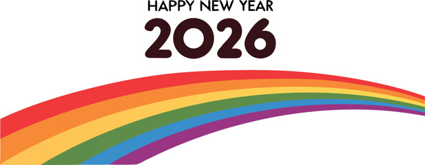 happy-new-year-2026 silhouette vector design
