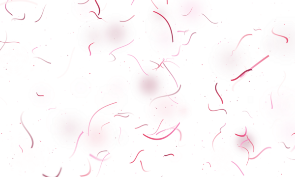 Abstract Pink and Red Digital Glowing Spheres with Ribbons and Sparkle Overlay. - Powered by Adobe